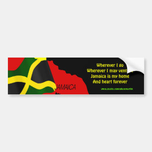 stickers pare-chocs de l'indépendance de la Jamaïq