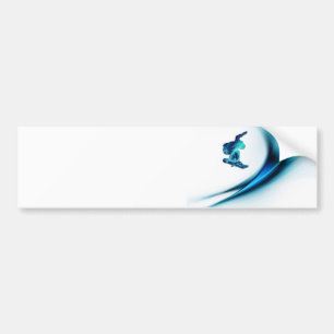 Stickers pare-chocs Design Snowboard