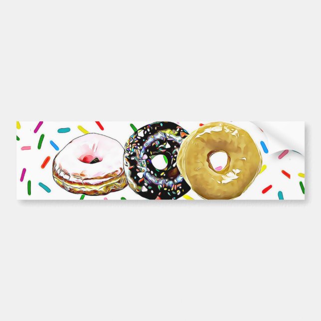 Stickers pare-chocs Donut Doughnut (Devant)