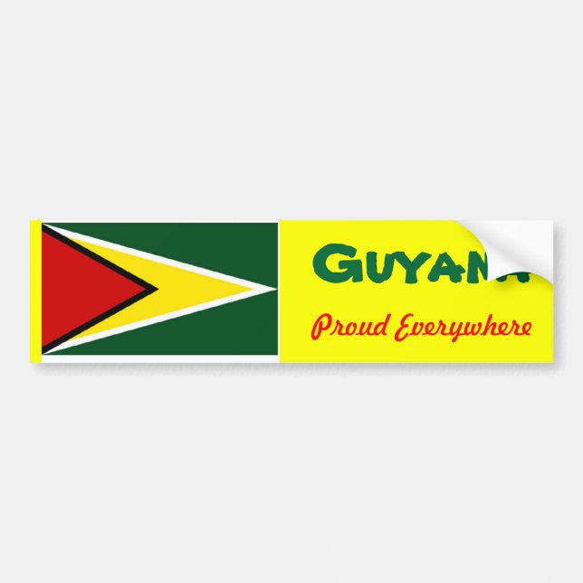 stickers pare-chocs Guyana (Devant)