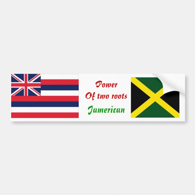 stickers pare-chocs jamaïcains britanniques (Devant)