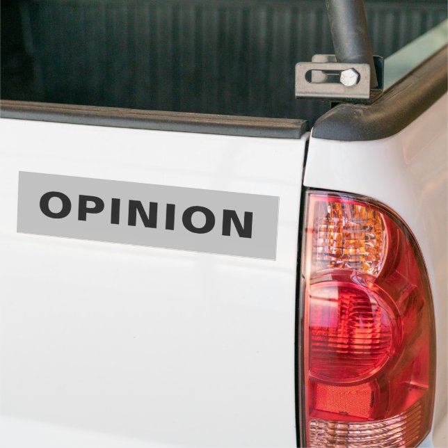Stickers pare-chocs OPINION (Sur camion)