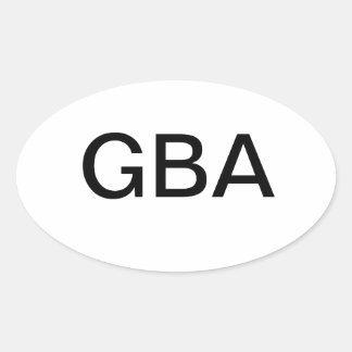 Stickers pare-chocs ovale Dieu béni l'Amérique