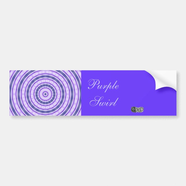 stickers pare-chocs Purple Swirl (Devant)
