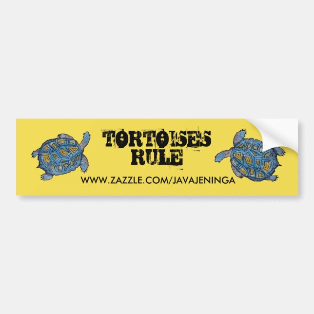 Stickers pare-chocs règle Tortoises (Devant)