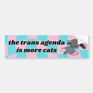 Stickers pare-chocs Trans Agenda