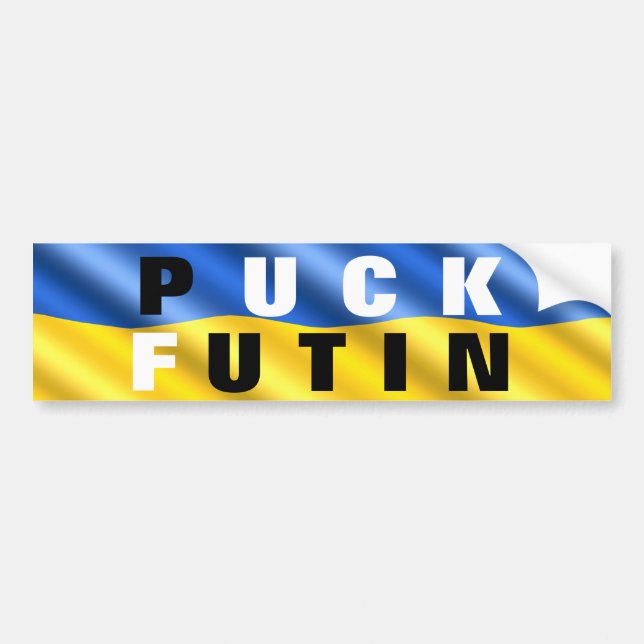 Stickers pare-chocs Ukraine Stickers Puck Futin (Devant)