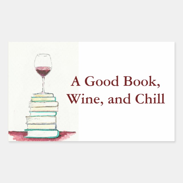 Stickers pare-chocs Vin et Livres (Devant)