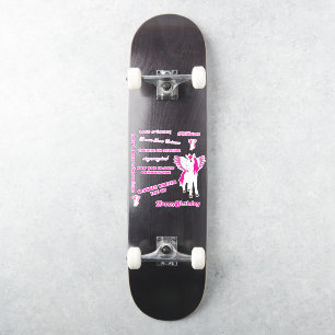 Stickers Patinage à aile rose