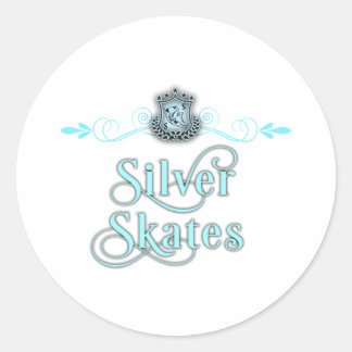Stickers Patinage en argent