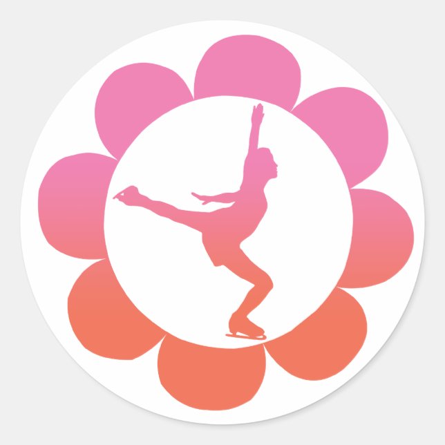 Stickers Patinage sur glace (Devant)