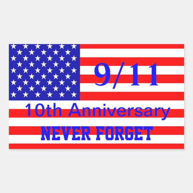 Stickers patriotiques 911 10e anniversaire (Devant)