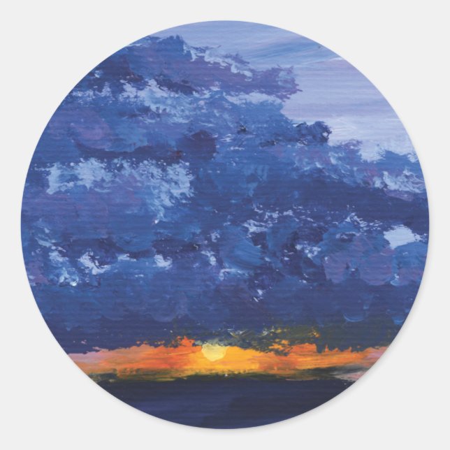 Stickers Paysage Sunset (Devant)