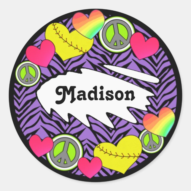 Stickers Peace Love (Devant)