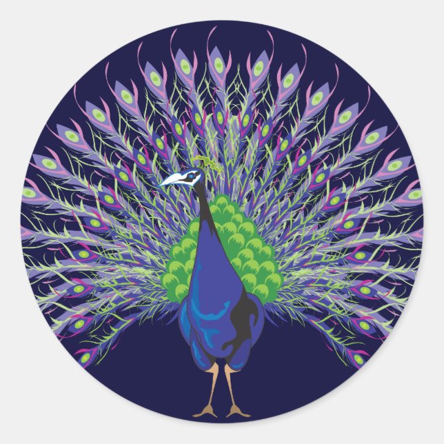 Stickers Peacock (Devant)