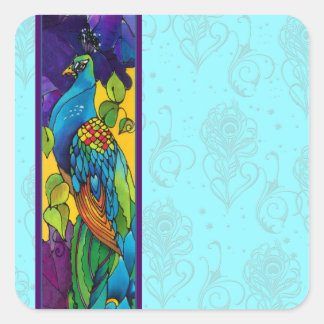 Stickers Peacock Bright and Fun Tags