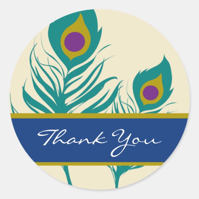 Stickers Peacock Feather (Devant)