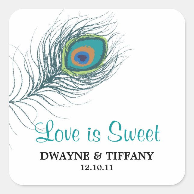 Stickers Peacock Feather (Devant)