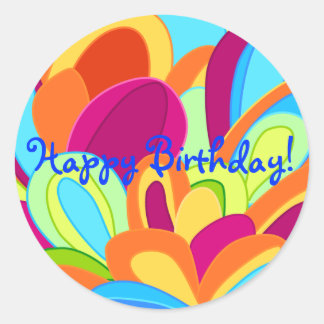 Stickers Peacock - Joyeux anniversaire