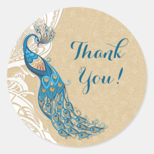 Stickers Peacock Lace Elegance 2 Merci Mariage