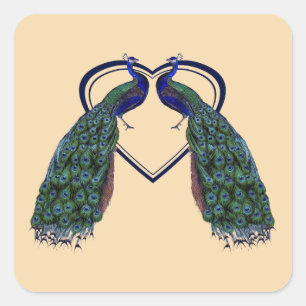 Stickers Peacock vintages ou joints d'enveloppe