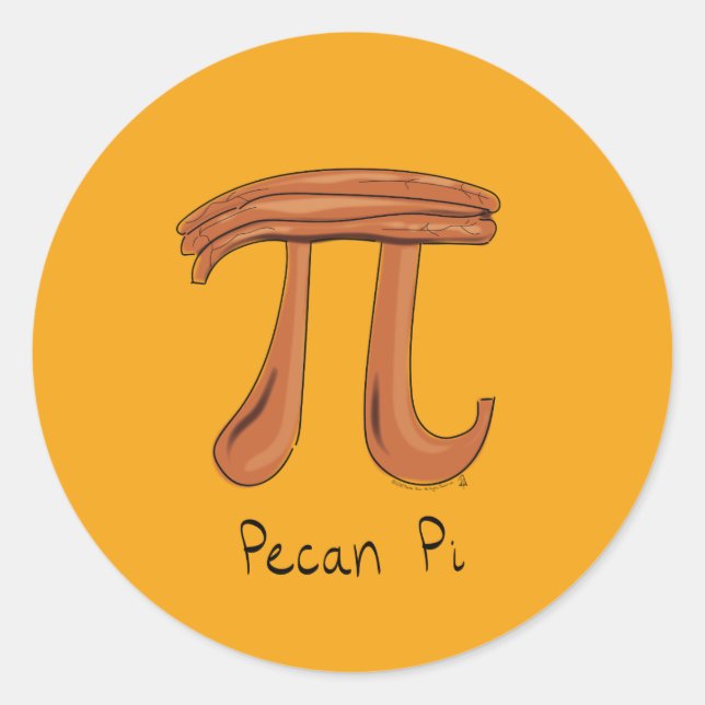 Stickers Pecan Pi Cute Math Pi Day (Devant)