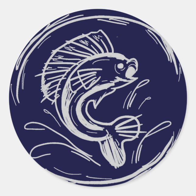 stickers pêche (Devant)