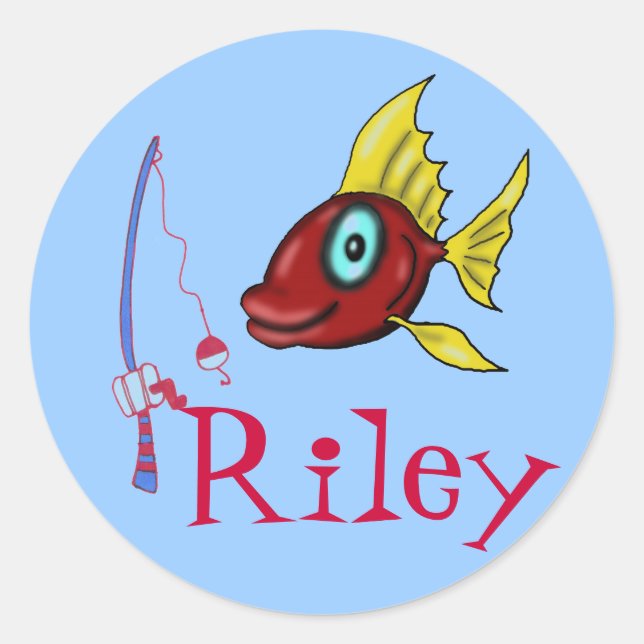 stickers pêche pour Riley (Devant)