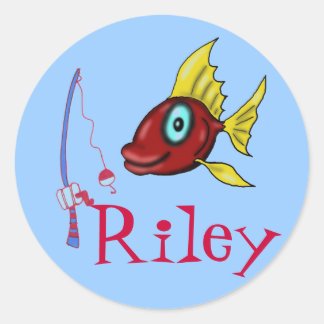 stickers pêche pour Riley