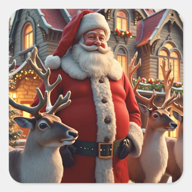 Stickers père Noël et Reindeer (Devant)