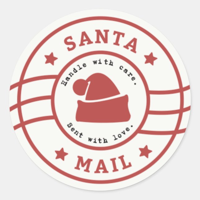 Stickers père Noël Mail (Devant)
