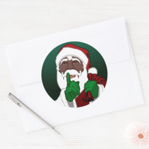 Stickers Père Noël personnalisés Père Noël Afrique