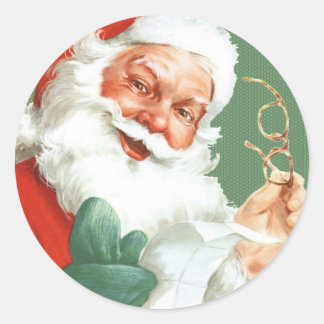 Stickers Père Noël vintage ou Nice -