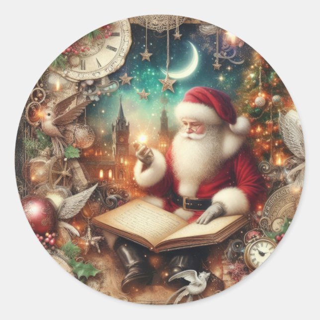 Stickers Père Noël vintages (Devant)