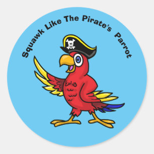 Stickers Perroquet Pirate