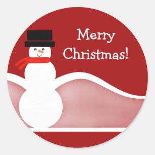 Stickers personnalisables Jolly Snowman