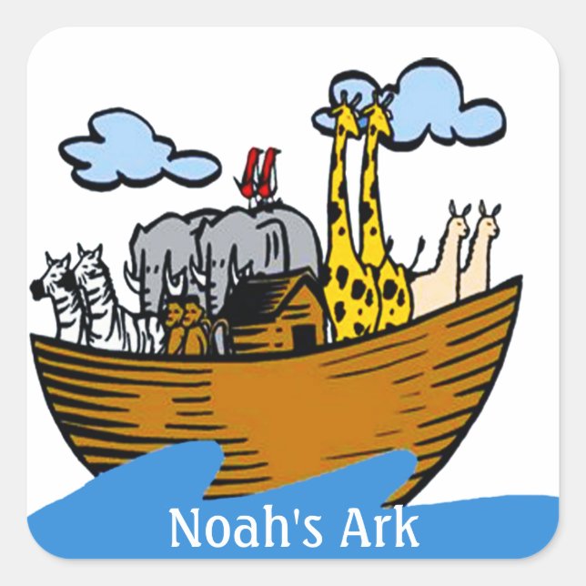 Stickers personnalisables Noah's Ark (en 5 formes) (Devant)