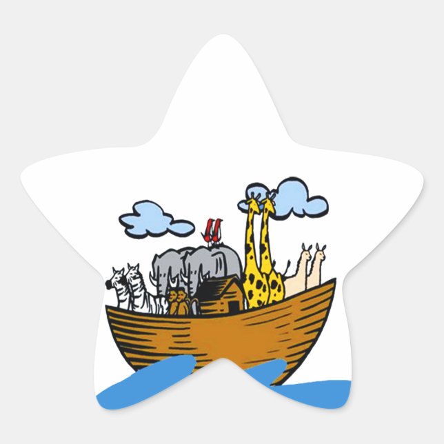Stickers personnalisables Noah's Ark (en 5 formes) (Devant)