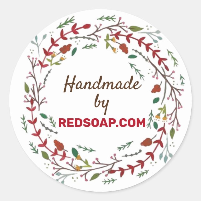 Stickers Personnaliser - Wreath d'hiver (Devant)