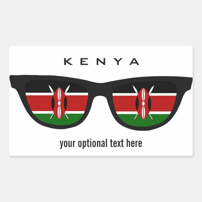 stickers personnalisés de Kenya Shades (Devant)