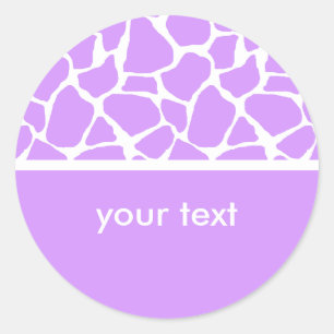 Stickers personnalisés d'impression de girafe viol