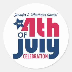 Stickers Personnalisés du 4 juillet