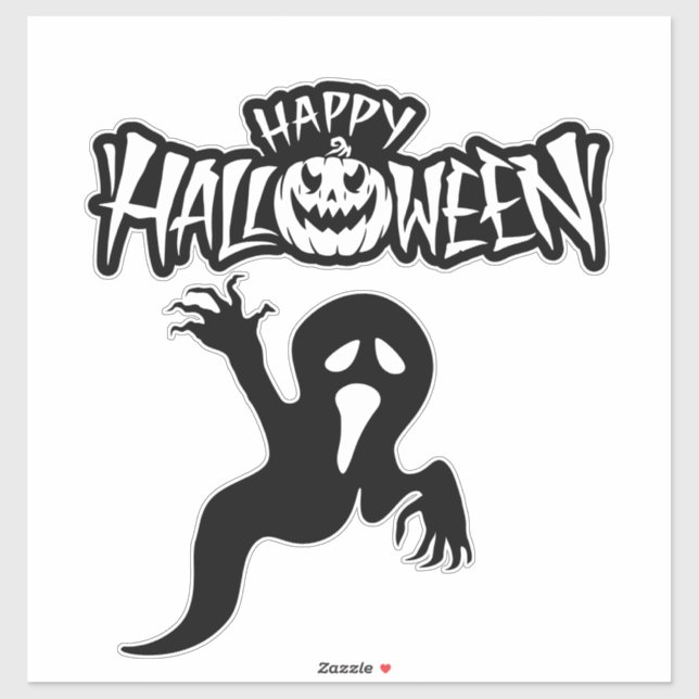 Stickers personnalisés Happy Halloween (Feuille)