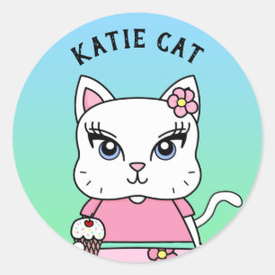 Stickers personnalisés Katie Cat