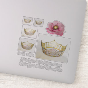Stickers personnalisés Miss America Crown