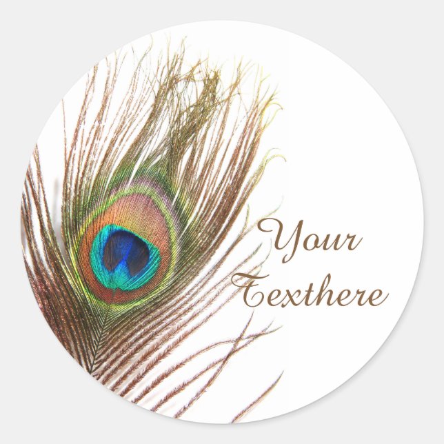 Stickers personnalisés Peacock Feather (Devant)