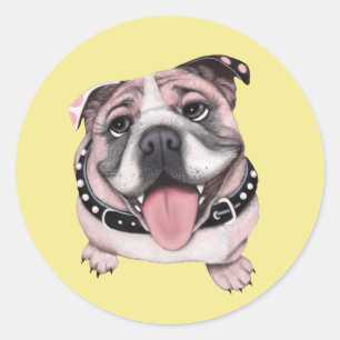 Stickers personnalisés Pink Bulldog
