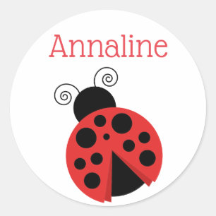 Stickers Personnalisés Polka Dot Ladybug