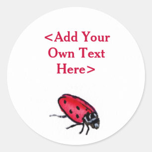 Stickers personnalisés pour les insectes roux