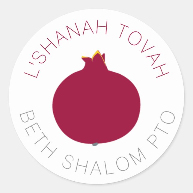 Stickers personnalisés rouge grenade (Devant)